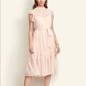 Ann Taylor Ruffle Flare Dress